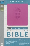 NIV Premium Value Thinline Large Print Bible, Orchid