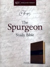 KJV Spurgeon Study Bible Black/Brown Leathertouch