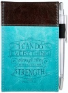 I Can Do Everything, Notepad and Pen, Aqua Blue