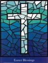 Easter Cards - Easter Blessings, Stain Glass Cross  (Pack of 5)