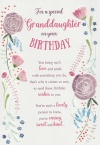 Trifold Birthday Card - For a Special Granddaughter - ICG 33271