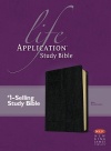 NKJV Life Application Study Bible, Black Bonded Leather