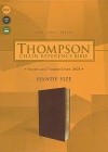 KJV Thompson Chain-Reference Handy-Size Brown Leatherlook