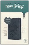 NLT Compact Zipper Bible, Filament Enabled Charcoal, Leatherlook 