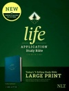NLT Life Application Large-Print Study Bible, 3rd Edition, Teal Leatherlook