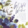 Card - Get Well Wishes - Blue Flowers