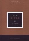 KJV, Large Print Verse-by-Verse Reference Bible, Maclaren Series, Leathersoft, Black, Comfort Print