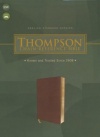 ESV - Thompson Chain Reference Bible, Leathersoft, Brown, Red Letter 