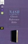 NASB, Classic Reference Bible, Leathersoft, Black, Red Letter, 1995 Text, Thumb Index, Comfort Print 