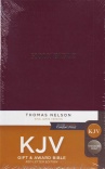 KJV Gift and Award Bible, Imitation Leather, Burgundy - GAB