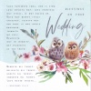 Card - Blessing on your Wedding - Owls