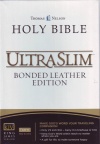 KJV Ultraslim  Black Bonded Leather