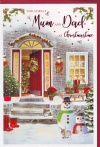 Christmas Card - For a Great Mum & Dad at Christmastime
