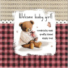 Card - Baby Girl - Teddy