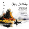 Card - Happy Birthday Boat - Isaiah 40:31