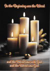 Christmas Cards -   In the Beginning Candles (pack of 10) CMS