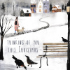 Christmas Card - Thinking of You at Christmas - Winter Scene CMS