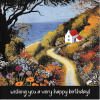 Card - Wishing You a Very Happy Birthday  Mountain View 