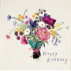 Birthday Card - bunch of flowers - S251