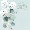 Sympathy Card - With Sympathy Eucalyptus