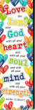 Bookmark Love the Lord with all your Heart Mark 12:30 NIV Pack of 25
