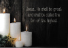 Christmas Cards -  Candles &ndash; He shall be great Pack of 10 - CMS
