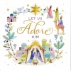 Christmas Cards - Let us Adore Him Pack of 10 CMS