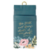 Eyeglass Case - Be Still Teal Floral  Psalm 46:10