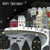 Christmas Card - Happy Christmas Snowy Harbour - CMS
