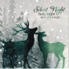 Christmas Cards - Silent Night -  Winter scene Deer