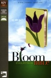 KJV Thinline Bloom Collection Bible, Tulip Duo-Tone