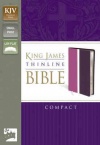 KJV, Thinline Bible Compact - Duo-Tone Dark Orchid / Deep Plum