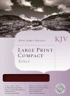 KJV Large Print Compact Bible, Burgundy Bonded Leather