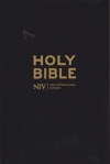 NIV Thinline Bible Black Bonded Leather - British Text
