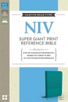 NIV Super Giant Print Reference Bible Turquoise