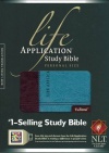 NLT Life Application Study Bible Personal Size, Dark Brown / Teal