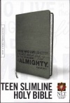 NLT - Teen Slimline Bible Charcoal Psalm 91