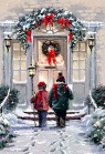 Christmas Card - Carol Singing - GM - Pack of 10 - CMS
