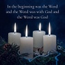 Christmas Card, In the Beginning, White Candles - D2105 - CMS - Pack of 10