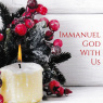Christmas Cards -  Single Candle Immanuel God with Us (pack of 10) CMS