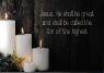 Christmas Cards - Candles - He shall be Great, Pack of 10 - CMS