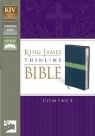 KJV Thinline Bible Compact - Duo-Tone, Midnight Blue / Moss Green