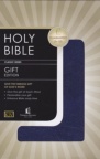 KJV Gift & Award Bible, Navy Blue Leatherflex - GAB