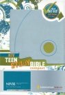NIV Teen Study Bible Compact - Mist Blue / Kiwi
